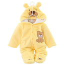 Macacão Bebê Inverno com Capuz Bichinhos Masculino Feminino Promoção
