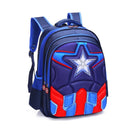 Mochila Infantil Capitão América 3D Escolar Vingadores de Costas - Amor & Mãe