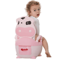 Troninho Privadinha Infantil Estofado Vaca - Amor & Mãe