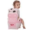 Troninho Privadinha Infantil Estofado Vaca - Amor & Mãe